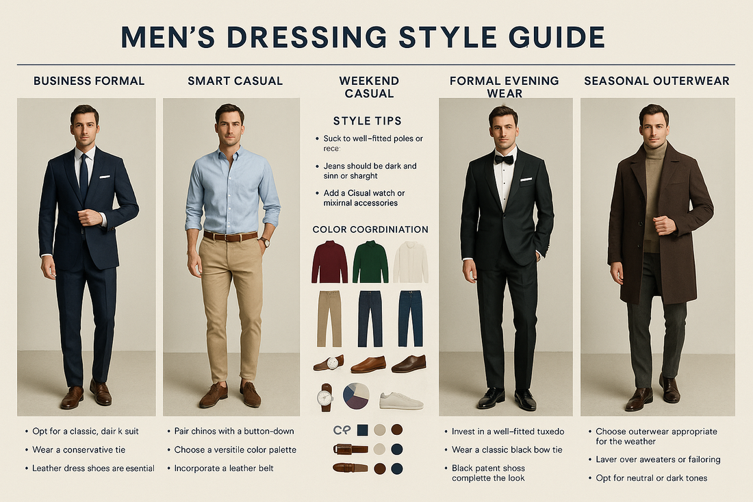 Dressing Style Guide: Clothes Color Matching Tips for Men