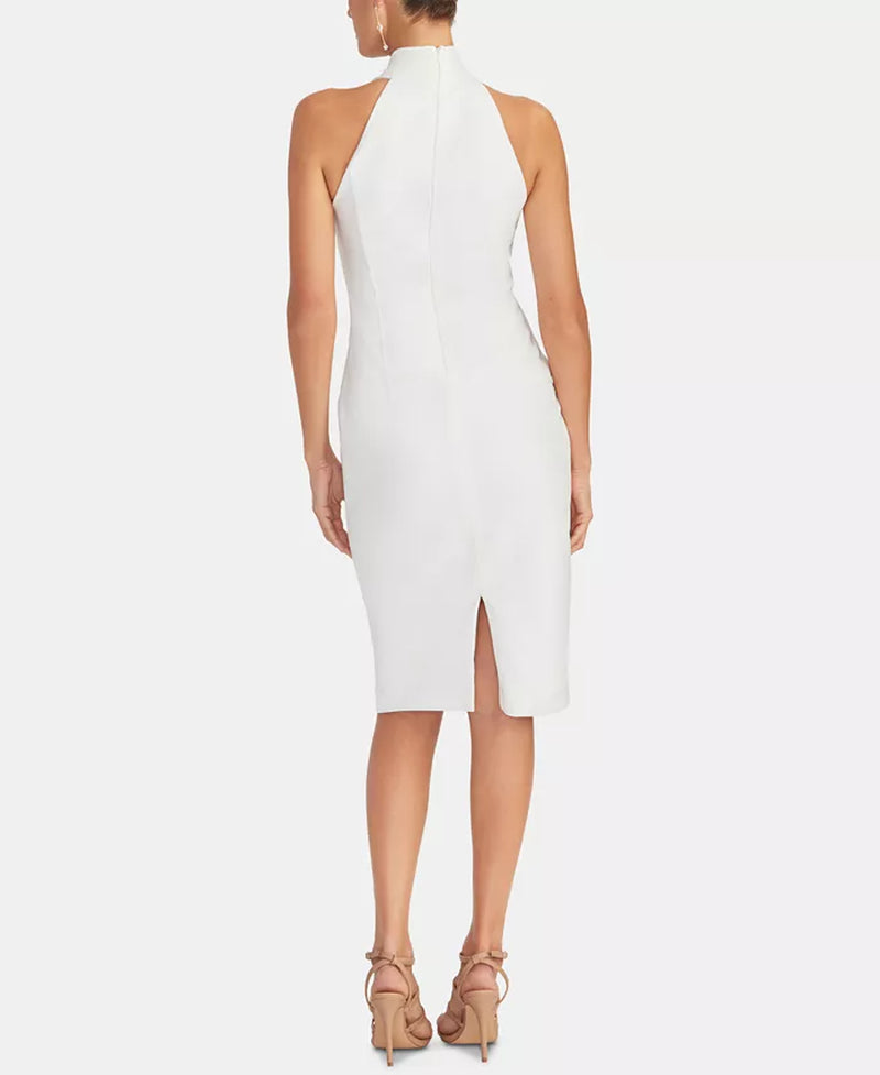 Sleeveless Halter Sheath Dress-sassyexpress