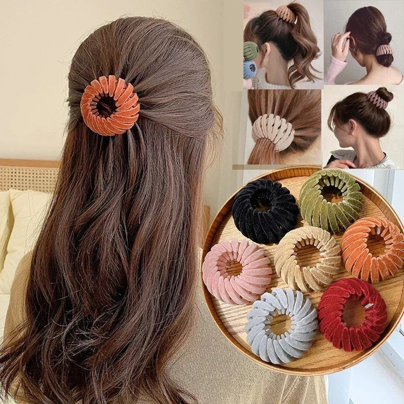 Bird Nest Shaped Ponytail Hair Clip – Magic Lazy Braider Hairpin for Women-sassyexpress