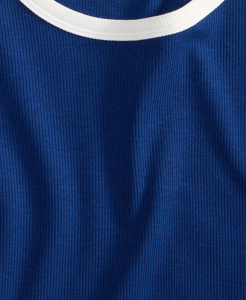 Women'S Tipped Crewneck Short-Sleeve T-Shirt, Exclusively at Macy'S