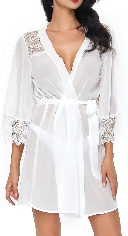 Women'S Soft Nightgown Long Kimono Robes Swimsuit Cover Ups Maxi Beach Dress