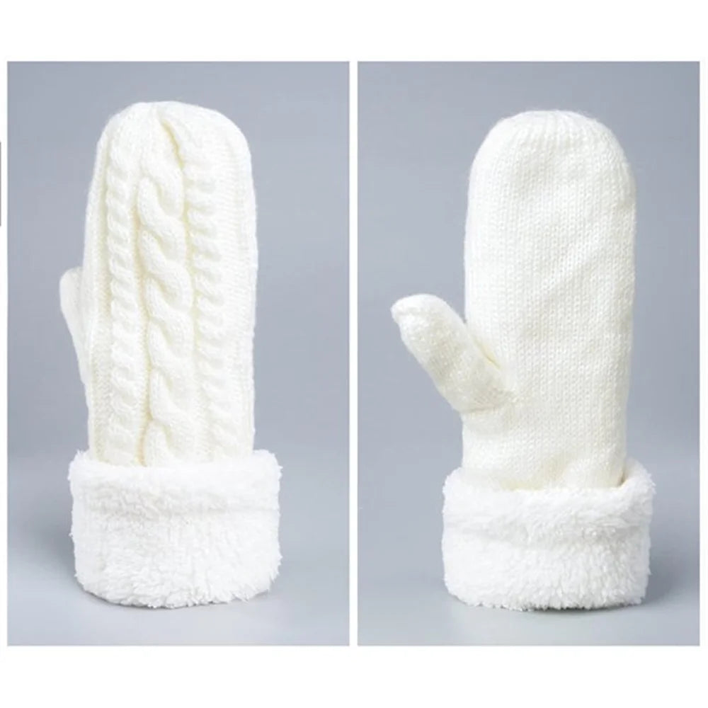 Women'S Winter Gloves Warm Lining Mittens- Cozy Wool Knit Thick Gloves Novelty Mittens Winter Cold Weather Accessories-sassyexpress