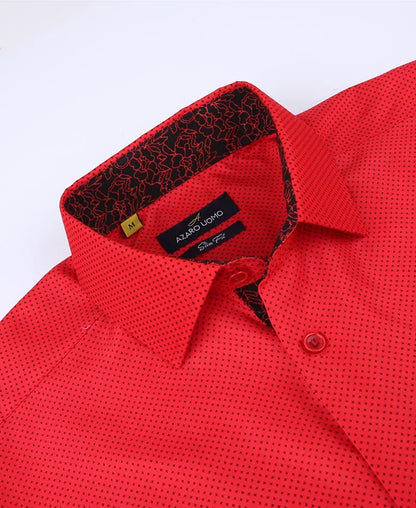 Men'S Slim Fit Business Nautical Button down Dress Shirt