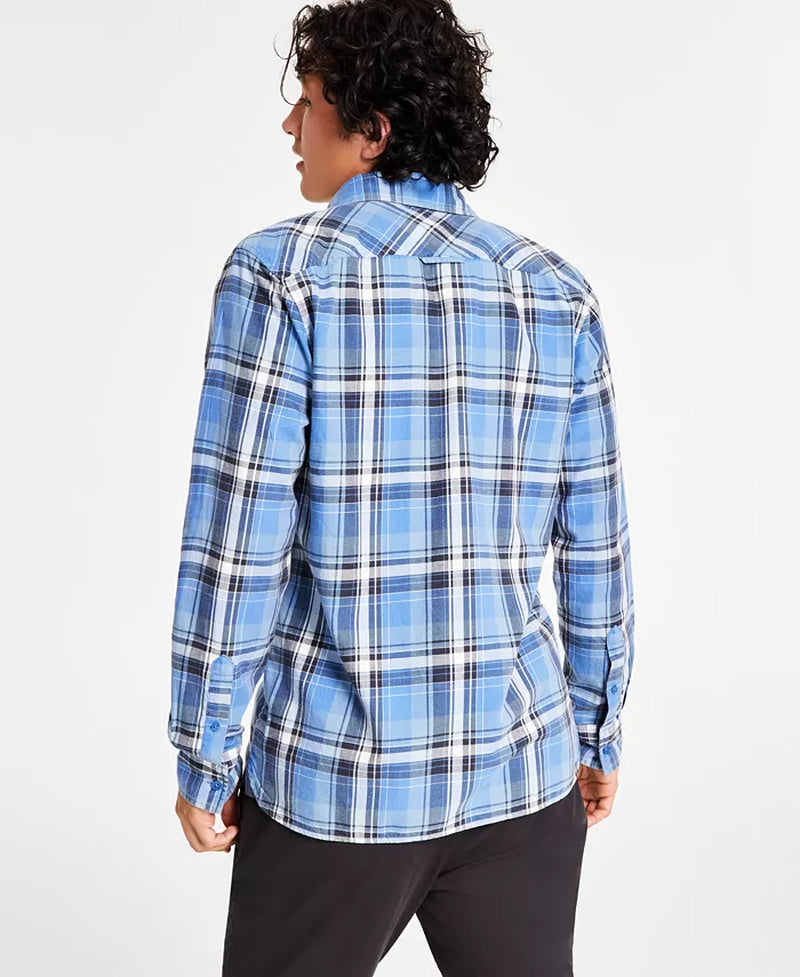 Men'S Diego Plaid Long-Sleeve Shirt, Created for Macy'S