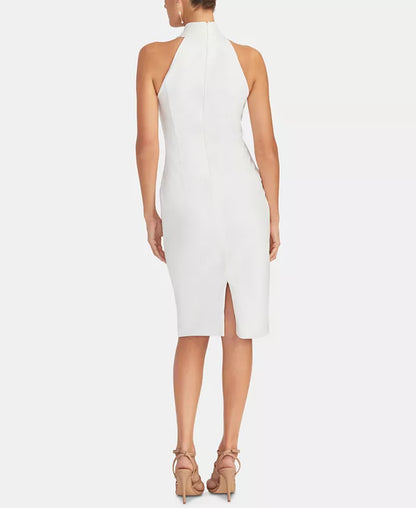 Sleeveless Halter Sheath Dress-sassyexpress