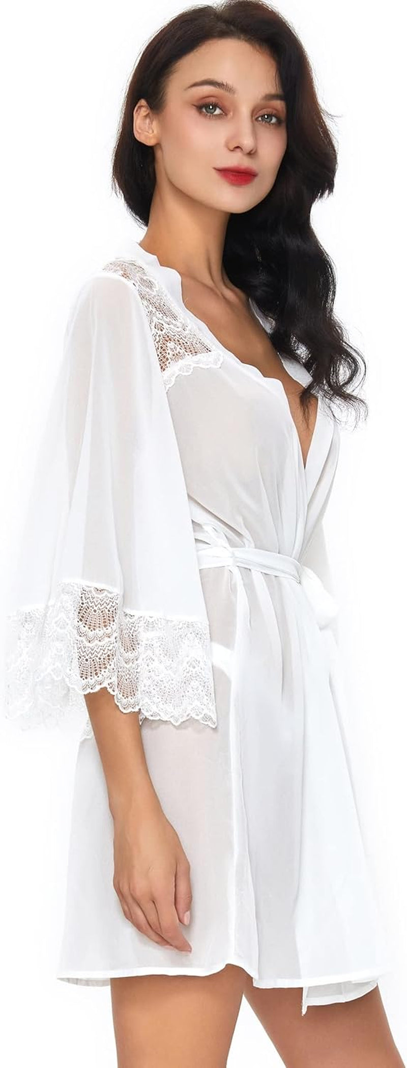 Women'S Soft Nightgown Long Kimono Robes Swimsuit Cover Ups Maxi Beach Dress