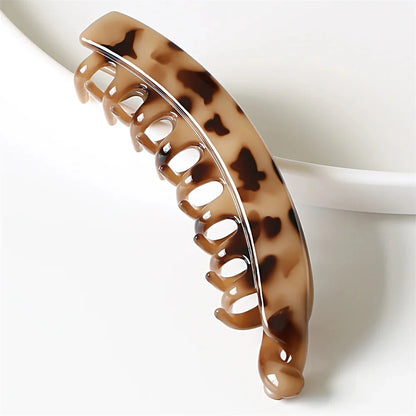 Frosted Solid Color Banana Hair Clips – Fashion Ponytail Barrettes & Hair Claws for Women-sassyexpress