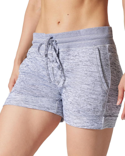 Womens Soft Sweat Shorts High Waisted Drawstring Lounge Shorts with Pockets-sassyexpress