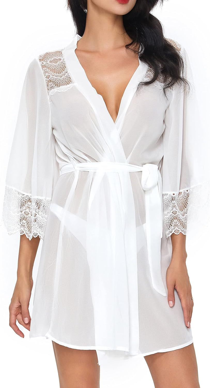 Women'S Soft Nightgown Long Kimono Robes Swimsuit Cover Ups Maxi Beach Dress