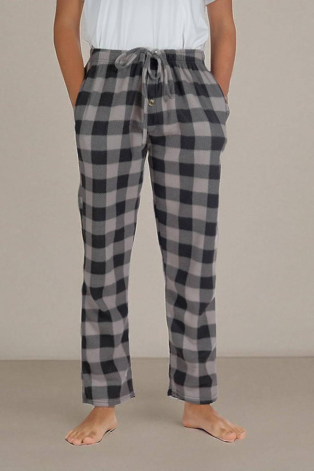 3 Pack Boys Pajama Pants Super Soft Fleece PJ Lounge Bottoms for Kids-sassyexpress