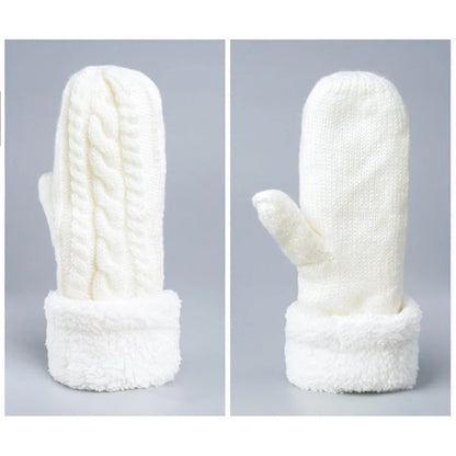 Women'S Winter Gloves Warm Lining Mittens- Cozy Wool Knit Thick Gloves Novelty Mittens Winter Cold Weather Accessories-sassyexpress