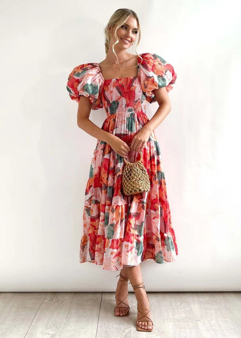 Women'S Dress off Shoulder High Waist Dress-sassyexpress