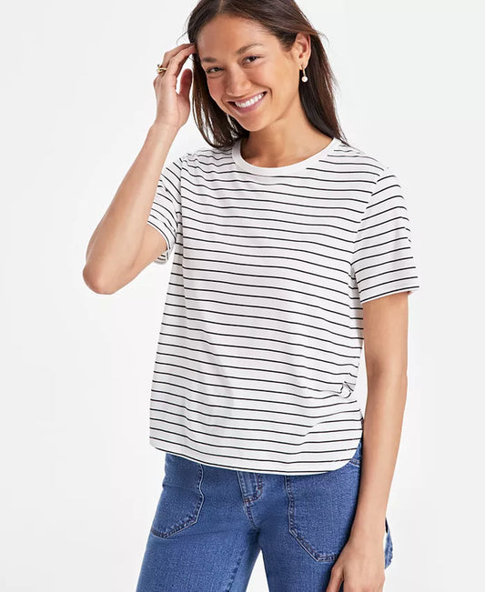 Women'S Hi-Low Square Hem Tee, Exclusively at Macys'