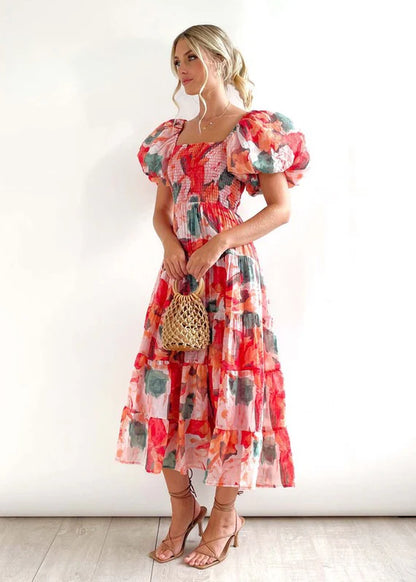 Women'S Dress off Shoulder High Waist Dress-sassyexpress