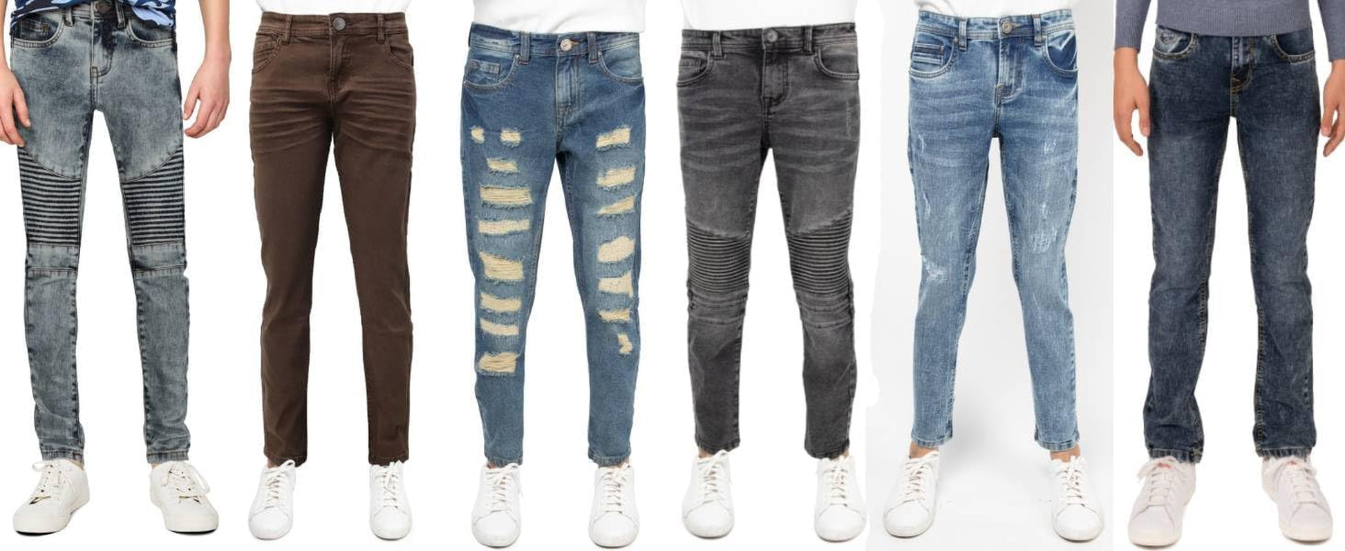 Boys Distressed Jeans (2T-16), Big Boy & Little Kids Stretch Slim Fit Pants, Ripped Denim Jeans for Boys
