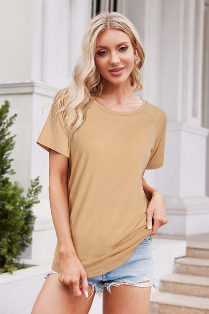 Women'S Long/Short Sleeve Leopard Print Color Block Tunic Tops Casual Raglan Shirt-sassyexpress