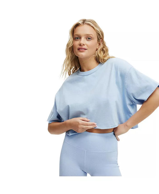 Women'S Active Relaxed Cropped Tshirt