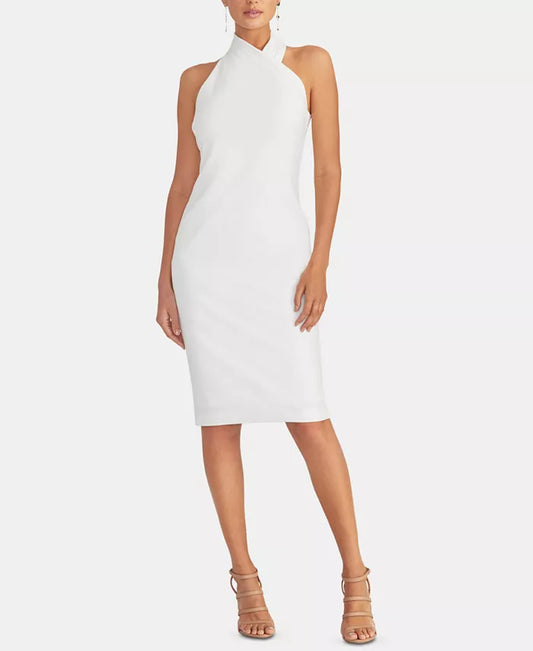 Sleeveless Halter Sheath Dress-sassyexpress